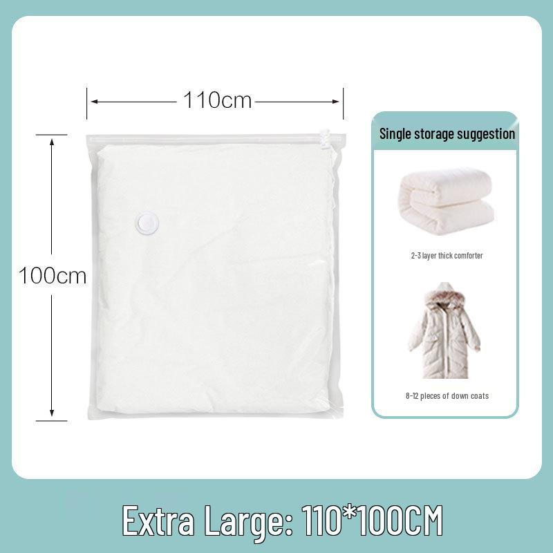 Thickened Transparent Vacuum Compression Storage Bag for Home Quilts & Bedding