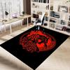 1pc Wolf Circle Carpet, Office Rug Outdoor Mat Home Decor Area Carpet Festival