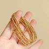 18K Gold Laser Disco Bead Bracelet: Elegant, Non-Fading, Perfect Best Friend Christmas Gift for Women