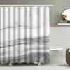 Modern Marble Print Shower Curtain Neutral Color For Bathroom Decor