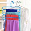 Multi Layer Pants Hanger Non-slip Space Saving Wardrobe Organizer for Student Dorm Household Storage