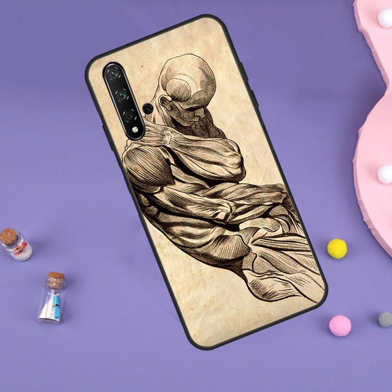 Human Anatomy For Huawei Nova 10 9 SE 3i 7i 8i 11i 12i Y60 Y61 Y70 Y72 Y73 Y90 Y91 P20 P30 P40 Lite Case