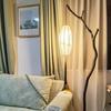 Retro Wabi-Sabi Branch Floor Lamp: Zen Light for Tea Room, Study, or Homestay