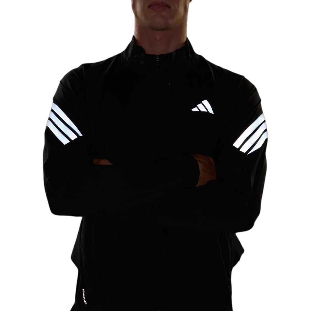 adidas Comfortable Sports Stand Collar Logo Stripe Regular Fit Long Sleeve Jacket Unisex Jacket JZ7717