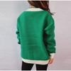 Knitted Cardigan Women V-neck Sweater Autumn Winter Single Breasted Coats Fashion Long Sleeve Panelled Casual Outerwear