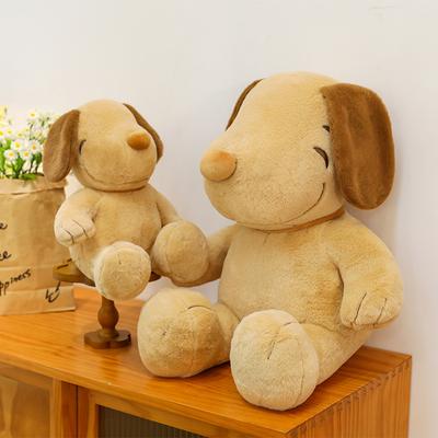 Tanned Snoopy Doll Black Dog Plush Toy Soothing Puppy Doll Ragdoll