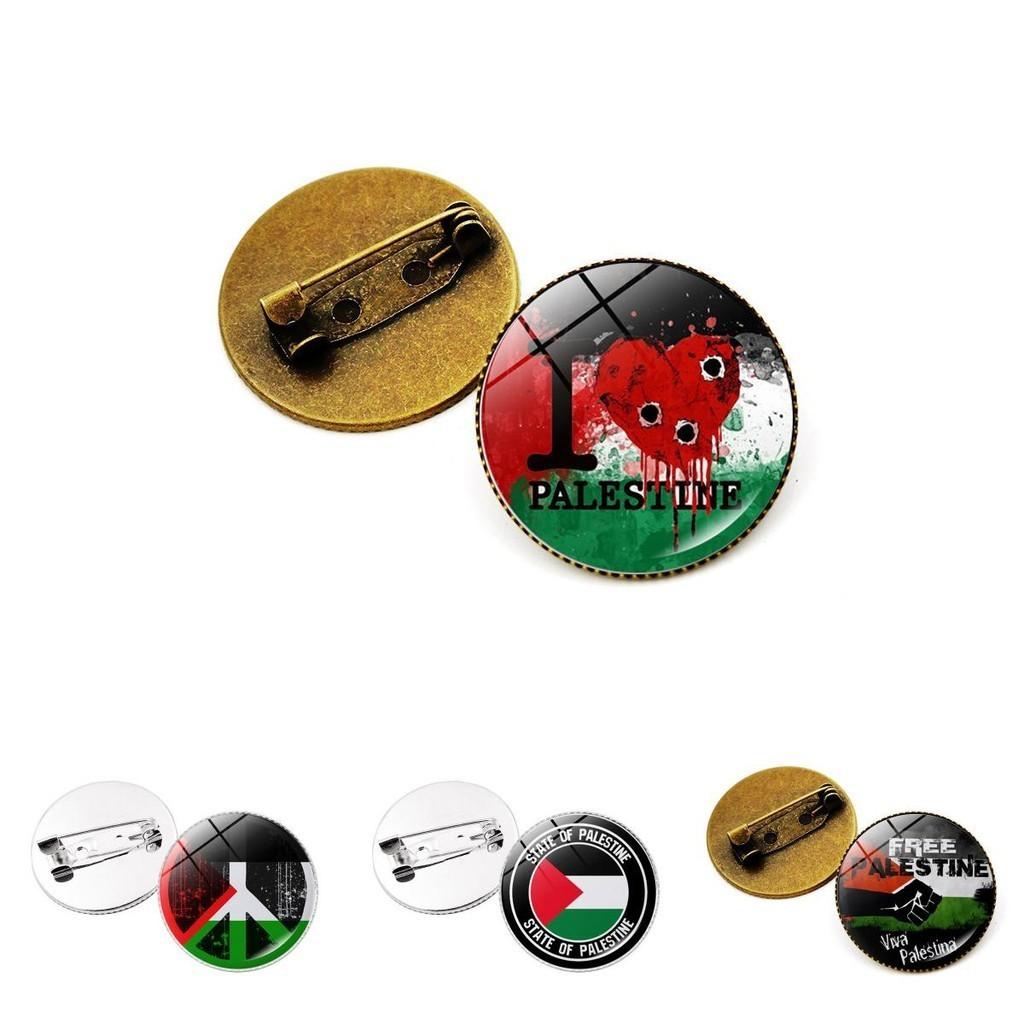 Premium Zinklegierung Palästina Flagge Brosche Anstecknadel Einzigartiges und stilvolles Accessoire für Taschen und Schmuck Großhandel