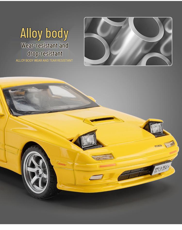 1:32 Alloy Mazda RX-7 Sports Car Model Toy - Children's Gift