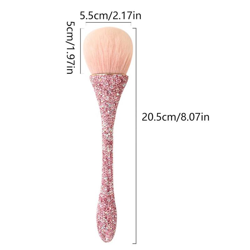 Štětec na make-up s diamantovou rukojetí Volný štětec na pudr štětec na tvářenku Profesionální štětec na make-up štětec na make-up na tvářenku Měkký kartáč na vlasy