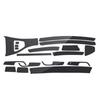 Per Bmw E90 E92 E93 2005-2012 Lhd 5D Interno Auto Rivestimento Look Fibra di Carbonio