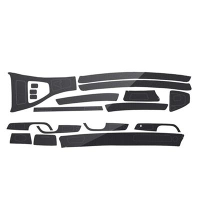 Pour Bmw E90 E92 E93 2005-2012 Conduite à gauche 5 portes Garniture décorative intérieure de voiture Vinyle aspect fibre de carbone