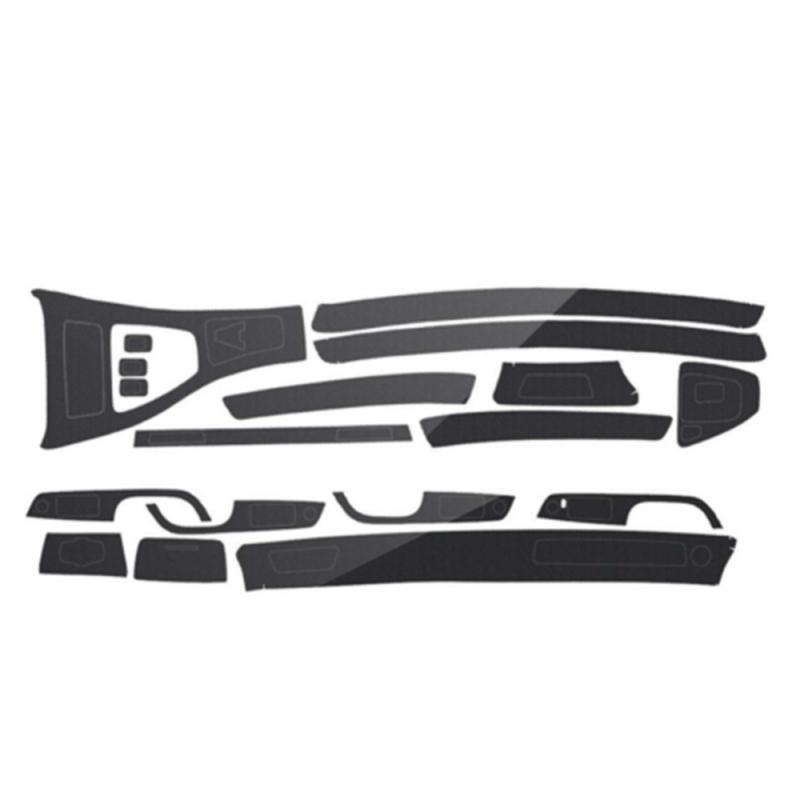 Pro Bmw E90 E92 E93 2005-2012 Lhd 5D Interiér vozu Obal s vzhledem karbonových vláken Ozdobná lišta
