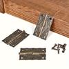 100pcs /Pack Antique Bronze Hinges for Cabinet Doors Drawer Decoration Vintage Hinges for Jewelry Boxes Furniture Hardware