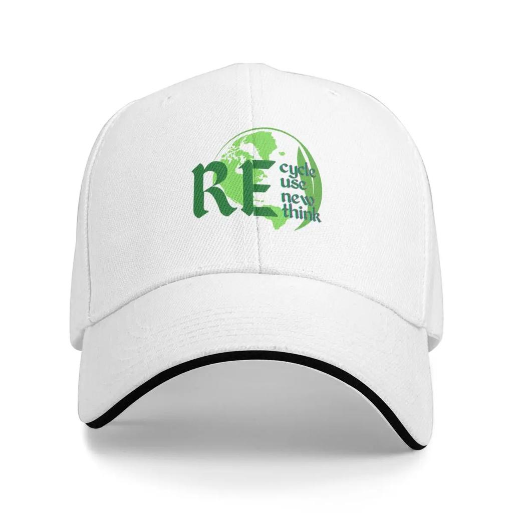 Recycle Reuse Renew Rethink Baseball Cap Military Cap Man Luxury Cap Anime Wild Ball Hat Hats For Men Women's