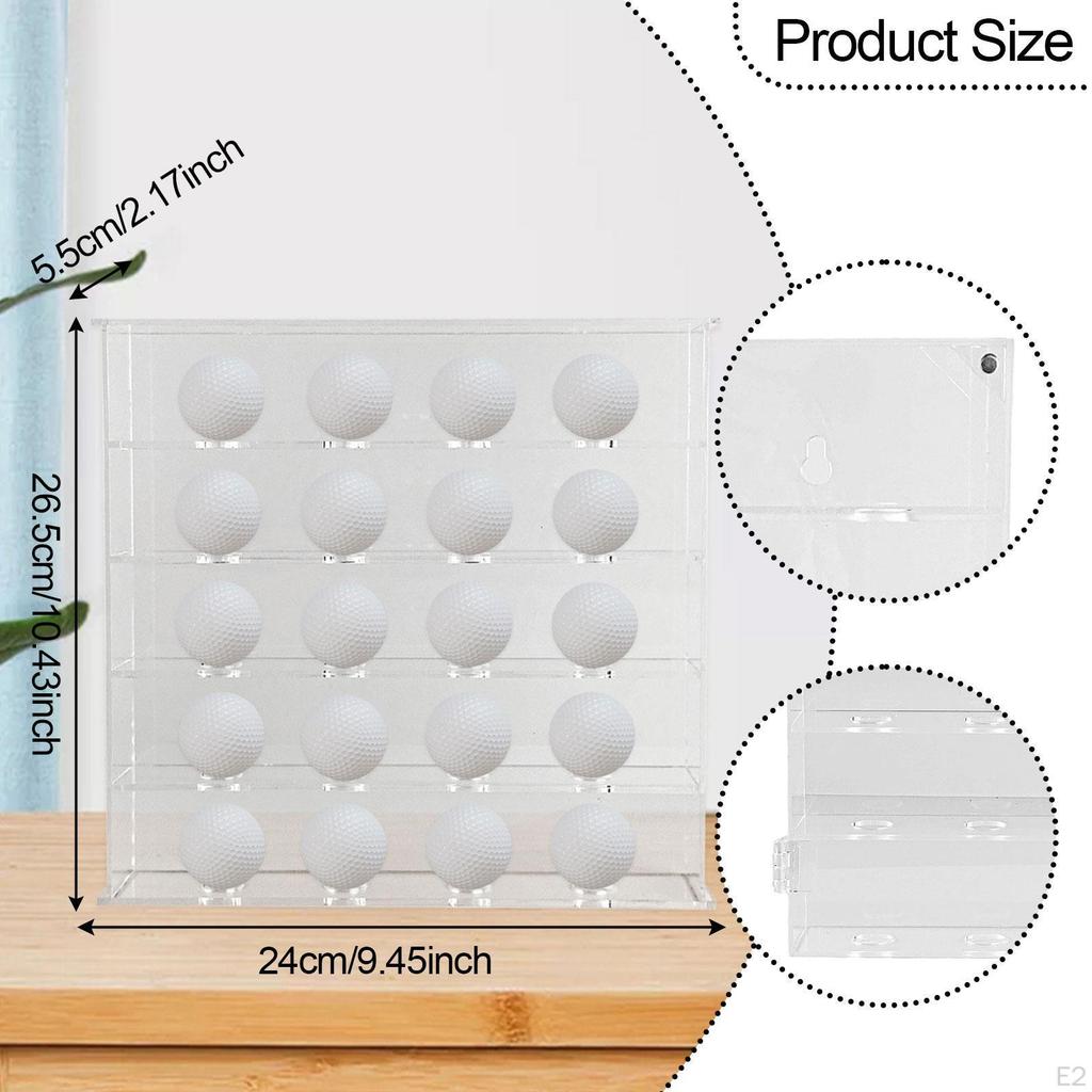 Acrylvitrine für Golfball-Ausstellung, 5 Etagen Lagerung 20 Bälle