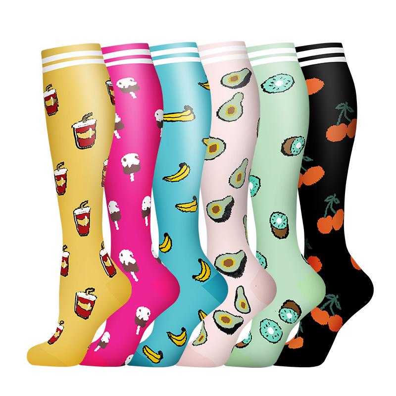 Cross-border Over-the-Knee Compression Yoga & Sport Socks Set