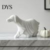 Decorative Ghost Sculptures Halloween Dog Figurine, Resin Spooky Draped Cute Statues Statue for Living Room, Bedroom, Office, Home Desktop Decor