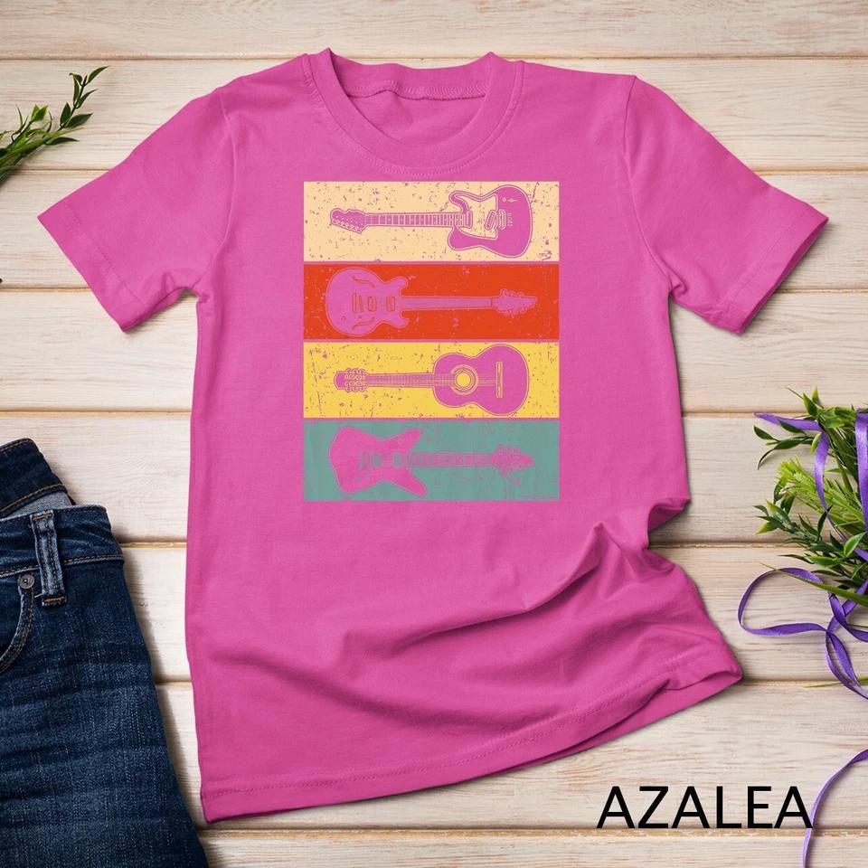 Cool Guitar For Men Women Vintage Guitar Lovers Guitarist T-Shirt Unisex T-shirt 7 L