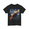 T-shirt Panda Roux Nuit Étoilée | Style Artistique Nuit Étoilée de Van Gogh