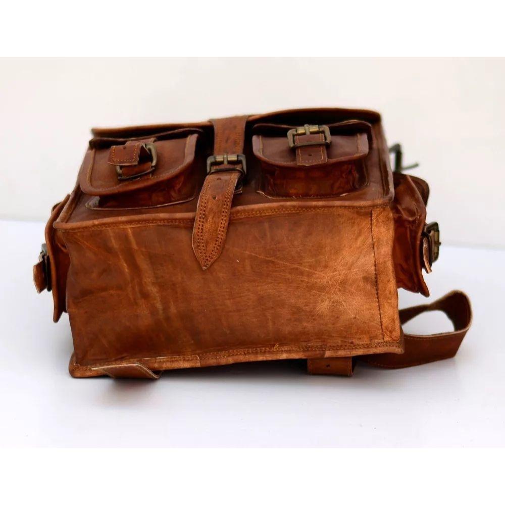 Новый рюкзак из натуральной кожи в стиле ретро — фото 3