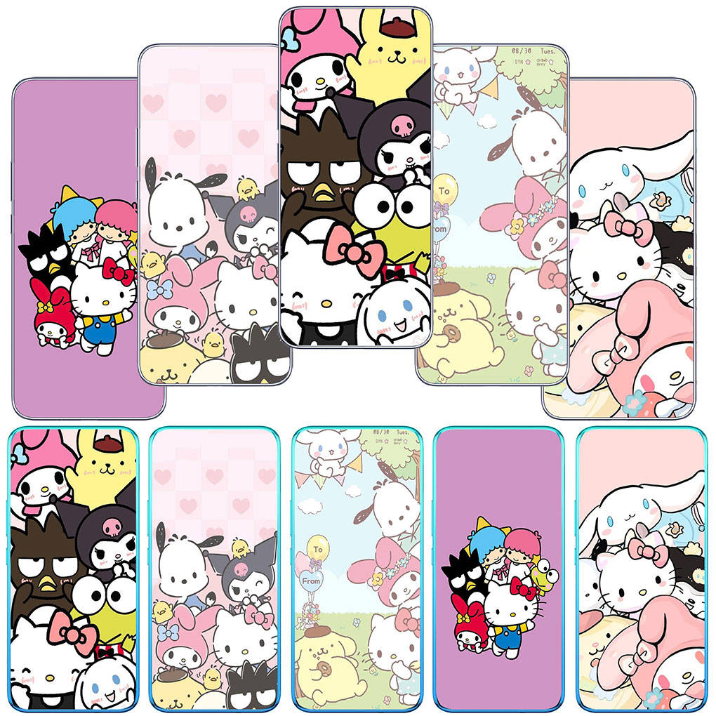 

Чехол для Motorola Moto Edge 40 30 neo G54 G24 G84 iPhone 15 14 Xiaomi Redmi Note 13 12 11 Pro Samsung Galaxy A34 Cinnamoroll Hello Kitty Kuromi Melody