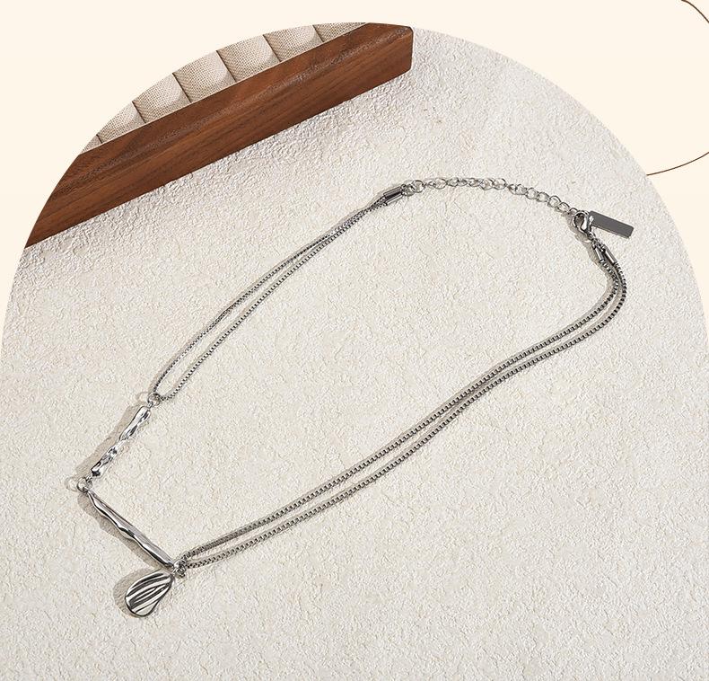 Irregular Shape Cool Texture Clavicle Chain Necklace