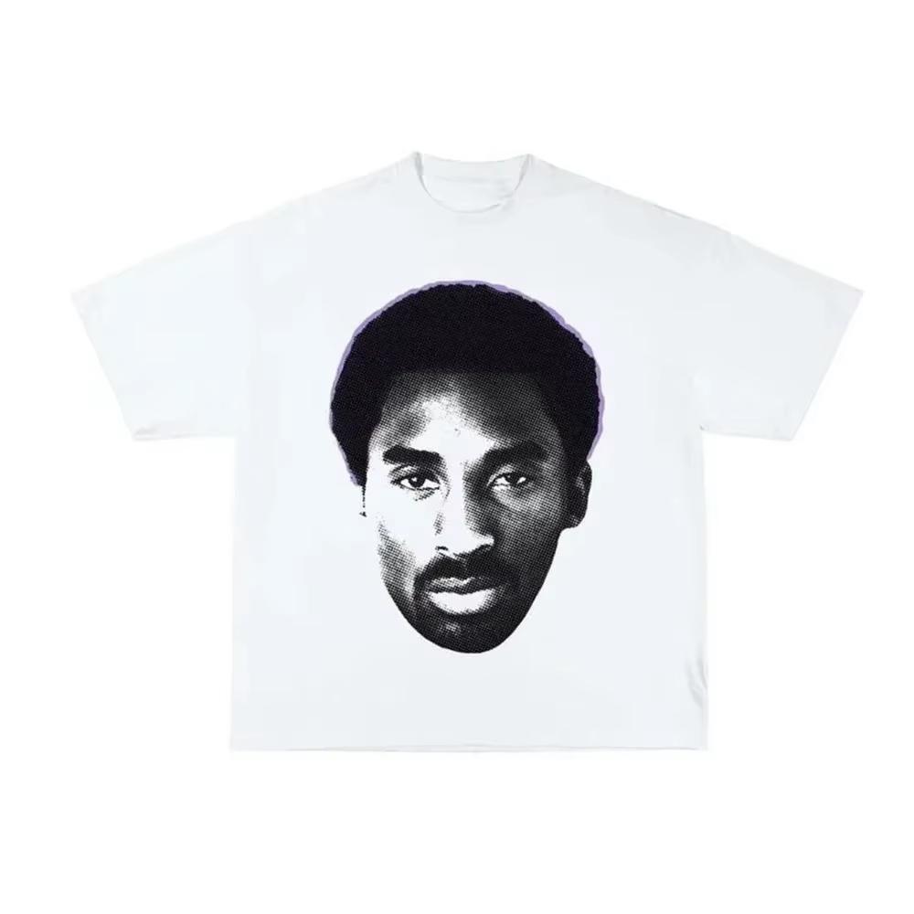 ZheXiong TEE Zomer Katoen Vintage T-shirts Streetwear Basketbal Kobe Bryant Grafische Prints Losse Oversized T-shirts Tops Heren T-shirt Unisex L