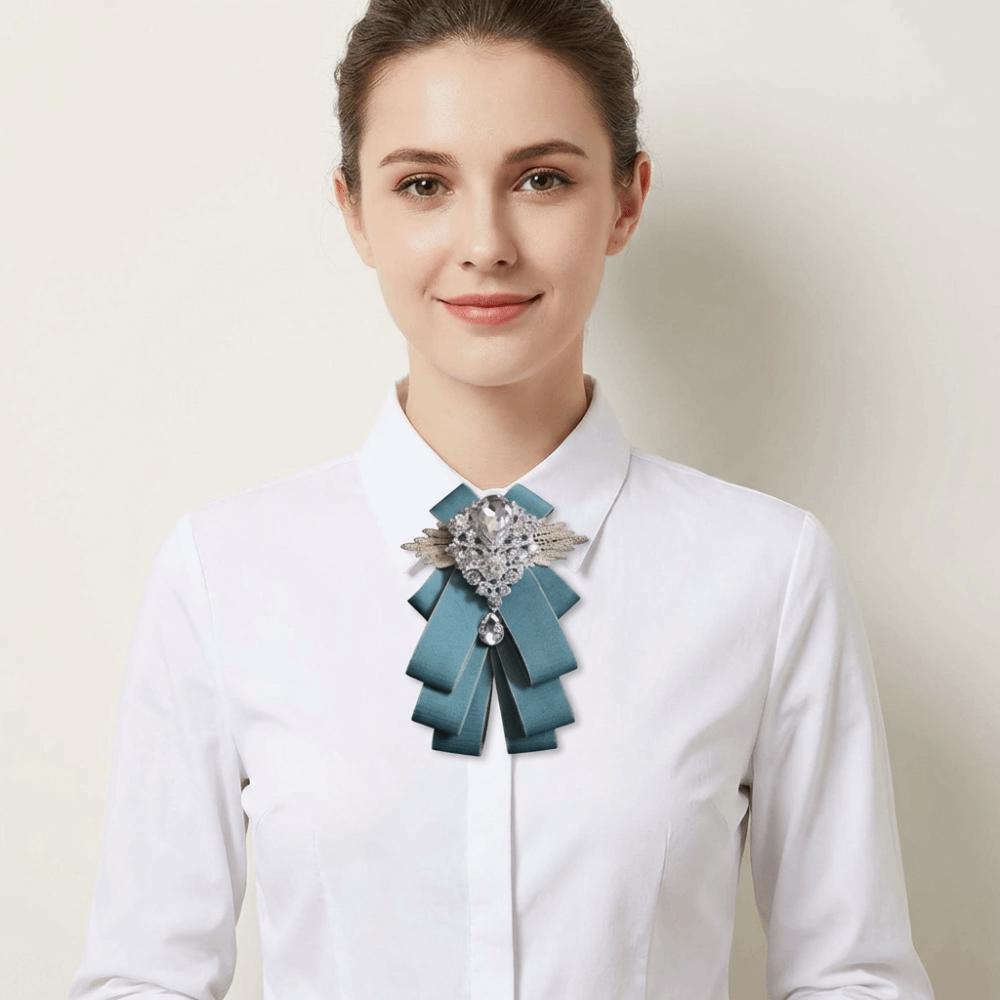 Adjustable Rhinestone Collar Flower British Style Men's Suit Accessory Suit Accessories