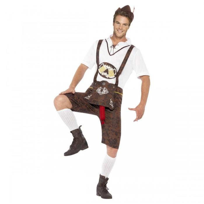Smiffys Conjunto de Fantasia Oktoberfest Masculino Brad Wurst