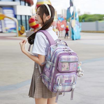 Large Capacity Junior High School Students High School Girls Shoulders Style Trendy Backpacks for Middle School Students