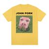 John Pork Funny Meme Tee Shirt Men Women Fashion Trending Short Sleeve T-shirt Male Summer Casual O-Neck Tops T Shirt Streetwear