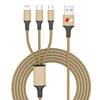 Car Emblem 3in1 Type C Lightning Micro USB Fast Charging Cable for Audi C5 C6 C7 A4 B6 B8 B7 A6 A3 A5 Q3 Q5 Q7 8P S3 S5 S1 S4 S2 RS3 RS4 RS5 RS6 RS8