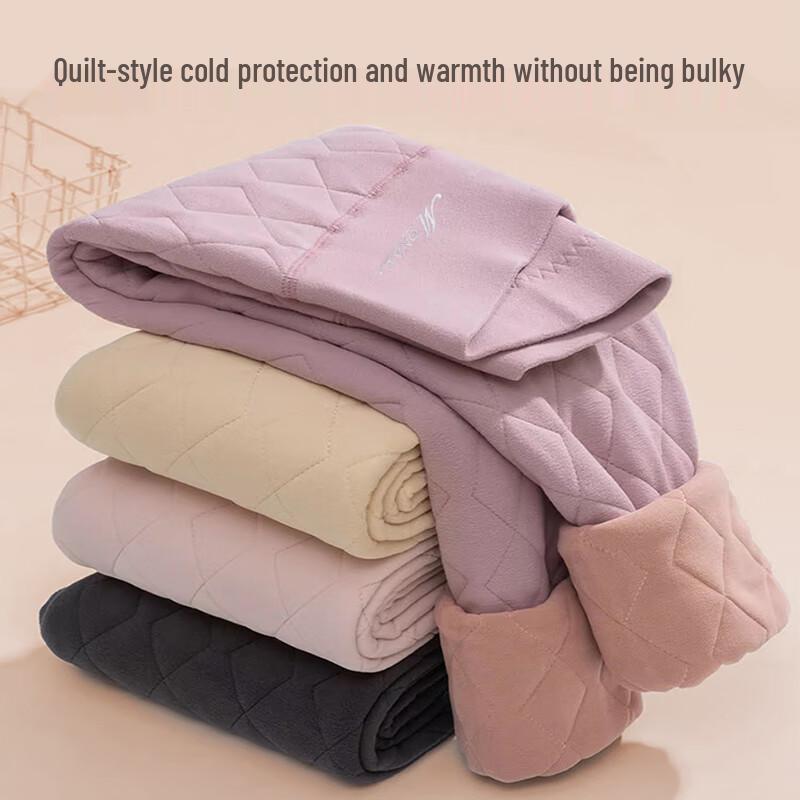 Langsha Women's High Waist Thermal Wool Leggings