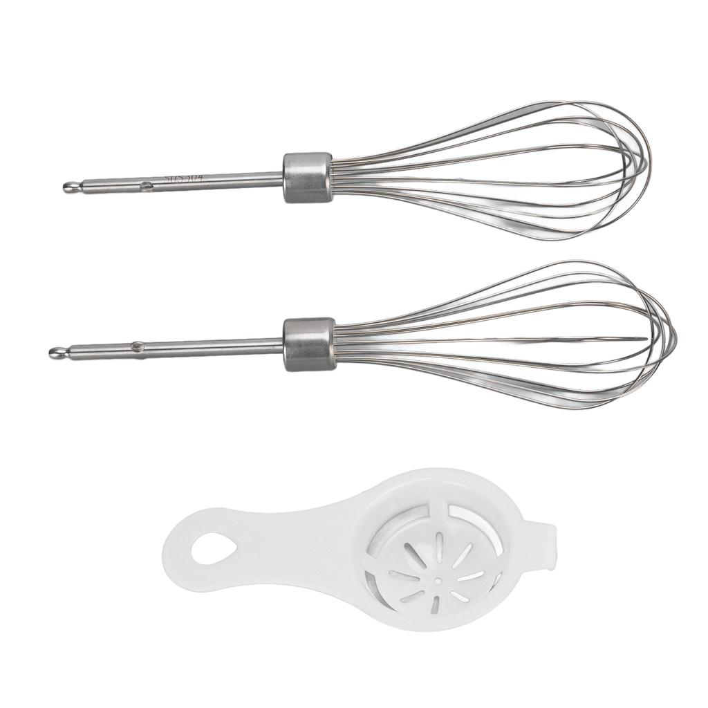 Hand Mixer Beaters Replacement Parts Easy To Install Stainless Steel Beater Attachments with Egg Separator