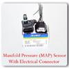 Manifold Pressure (MAP) Sensor With Connector Fits:Ford Lincoln Mazda Mercury