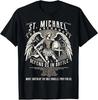 Saint Michael the Archangel Prayer Catholic Christian Pastor T-Shirt S-3XL Q8374