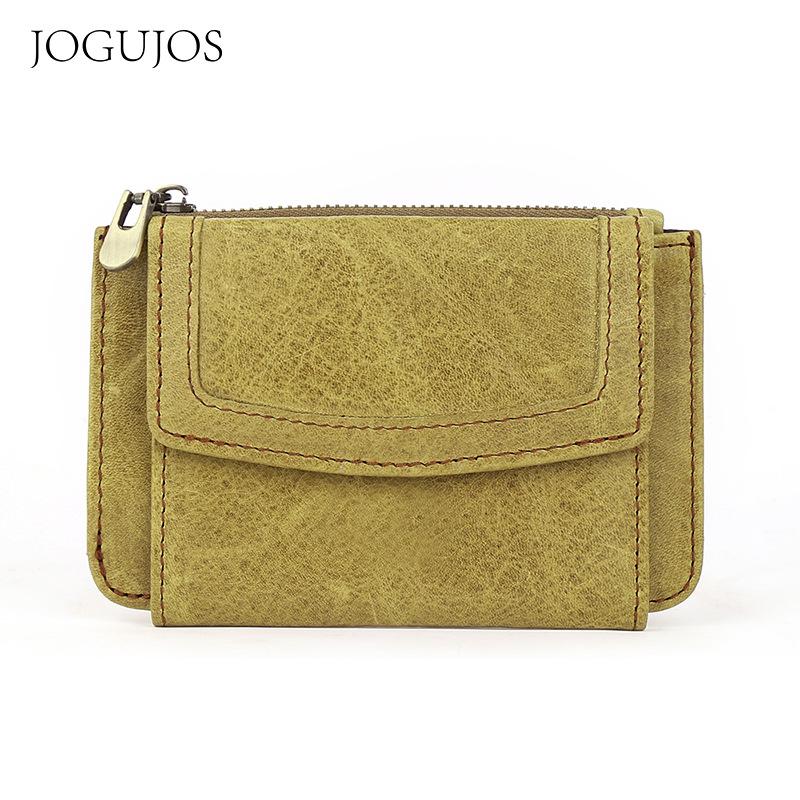 

JOGUJOS Women s Slim Genuine Leather RFID Wallet with Multi-Card Slots and Coin Purse.