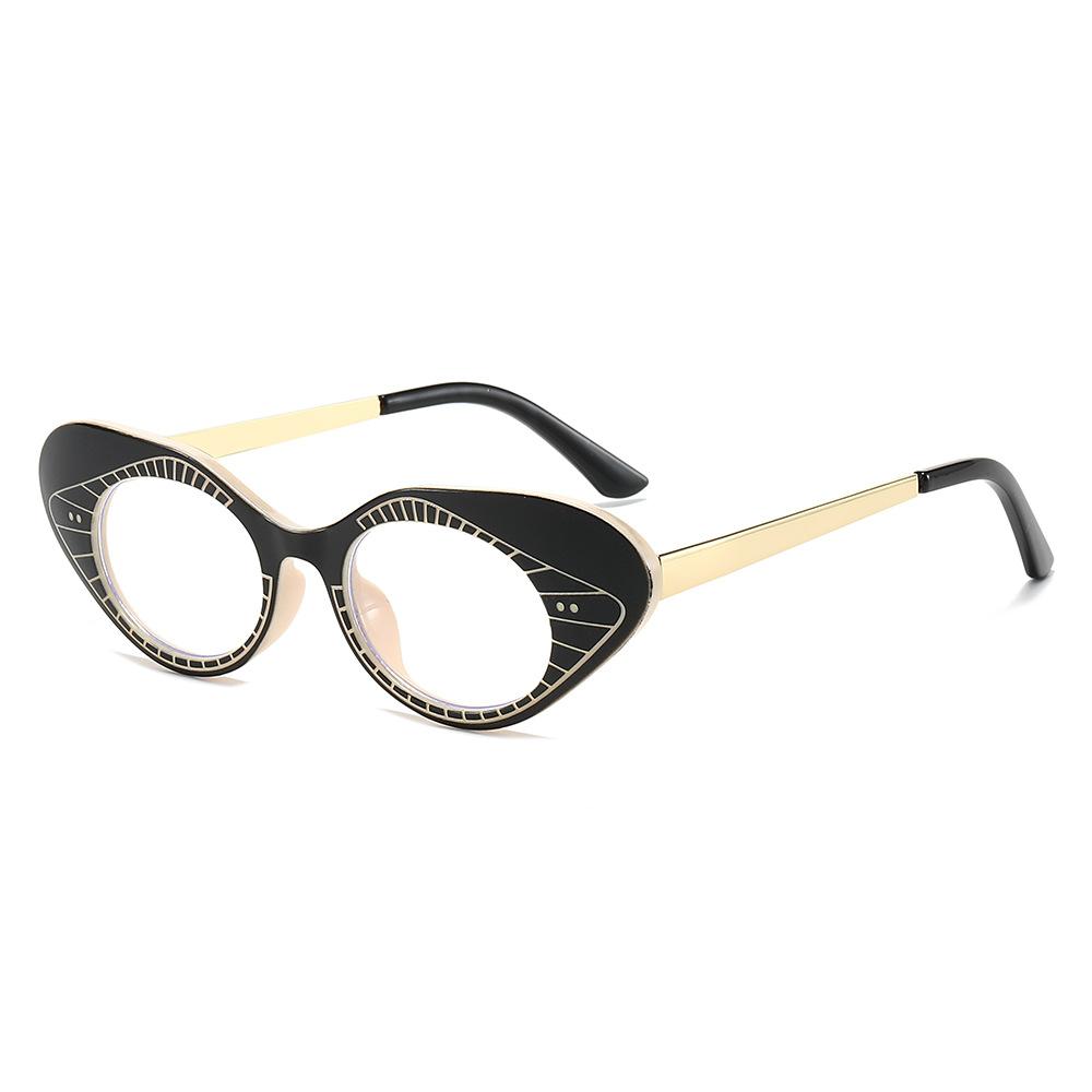 Anti-Blue Light Technology Cat Eye Flat Mirror Simple Glasses Frame Versatile Glasses Frame