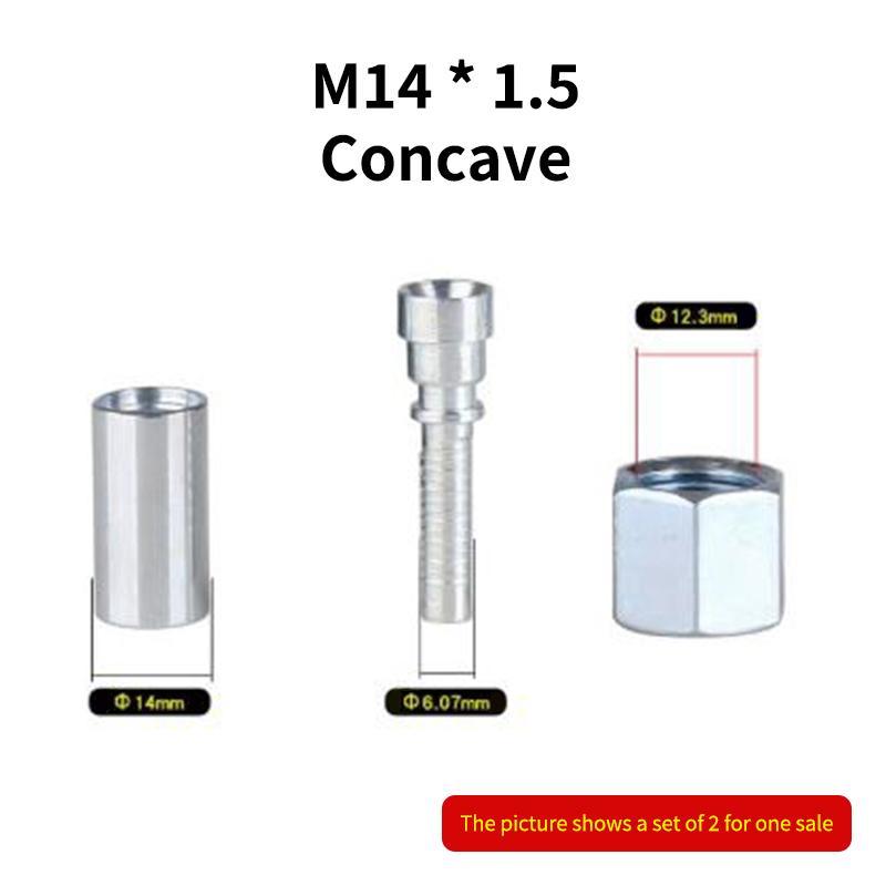 

2Sets High Pressure Washer Hose Insert Fittings Car Washer Hose Fittings Twist Connector D14MM Ring Nut M14 Fitting Connector