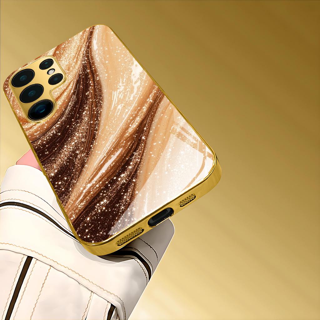 Fashion Luxury High-end PhoneCase Electroplated Glass TPU PhoneCase for Samsung Galaxy S26 S25 S24 S23 S22 S21 FE Ultra Plus