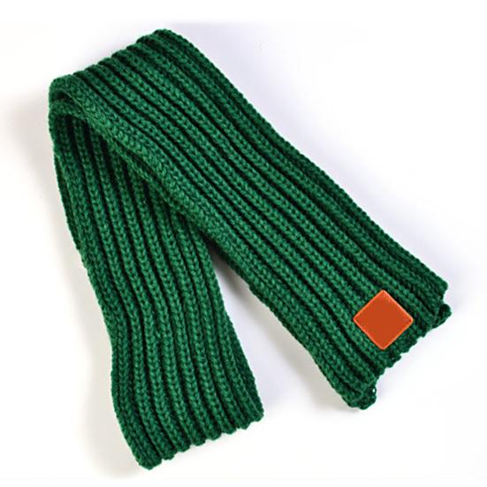 Herbst Winter Kinder Schal Einfarbig Stretch Dick Jungen Mädchen Schal Kältefest Damen Strickschal für Draußen