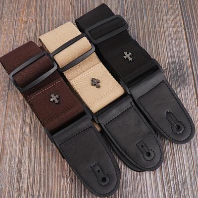 Personalized Cotton Guitar Strap for Acoustic, Electric, Bass, or Ukulele