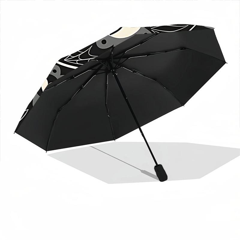 1pc Cat Mandala Automatic Open/Close Umbrella, Windproof, Folding Compact Umbrella with Lightweight Design for Women/Men029