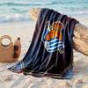 Asciugamano da Spiaggia in Microfibra con Stampa FC Real Sociedad Asciugatura Rapida Assorbente Grande Asciugamano per Spiaggia Nuoto Viaggio