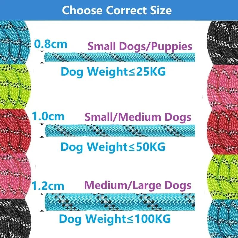 150CM Strong Leashes for Dogs Soft Handle Dog Leash Reinforced Leash for Medium Large Dogs Big Dog Supplies