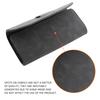 1pc Car Glasses Case Universal Auto Sun Visor Holder Sunglasses Storage Box Clip Card Ticket Holder Leather Interior Accessories