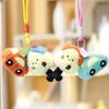 Plush Car Keychain For Girls With Polyester Filling Gift For Bag Decor
