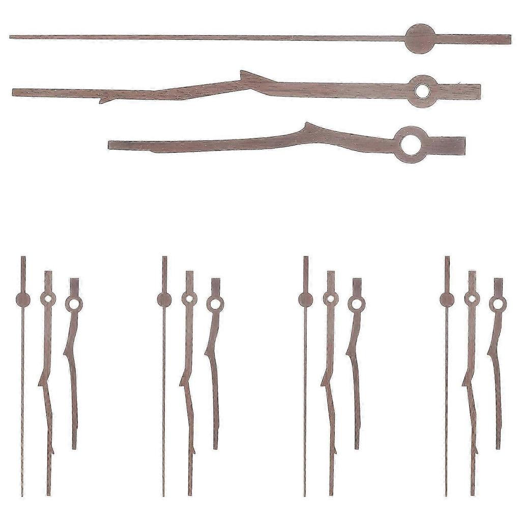 5 Sets DIY Clock Hands Wall Clock Hands Wood Clock Hands Repair Wooden Clock Hands for Replacement