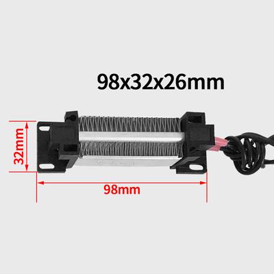 12V 24V 110V 220V 100W Bezpečný Elektrický Izolovaný Keramický Termostatický Vysokovýkonný 98*32mm PTC Topný Element Ohřívač
