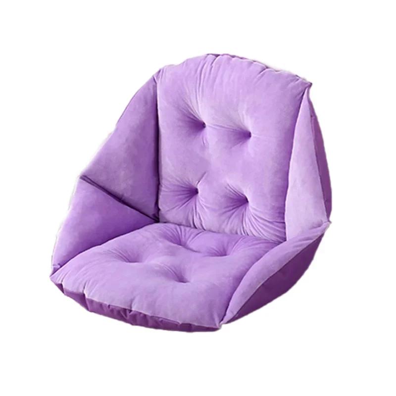 Plush Dining Chair Cushion Thickened Warm Cushion In Winter Office Lumbar Cushion Computer Chair Cushion Warm One-piece Cushion